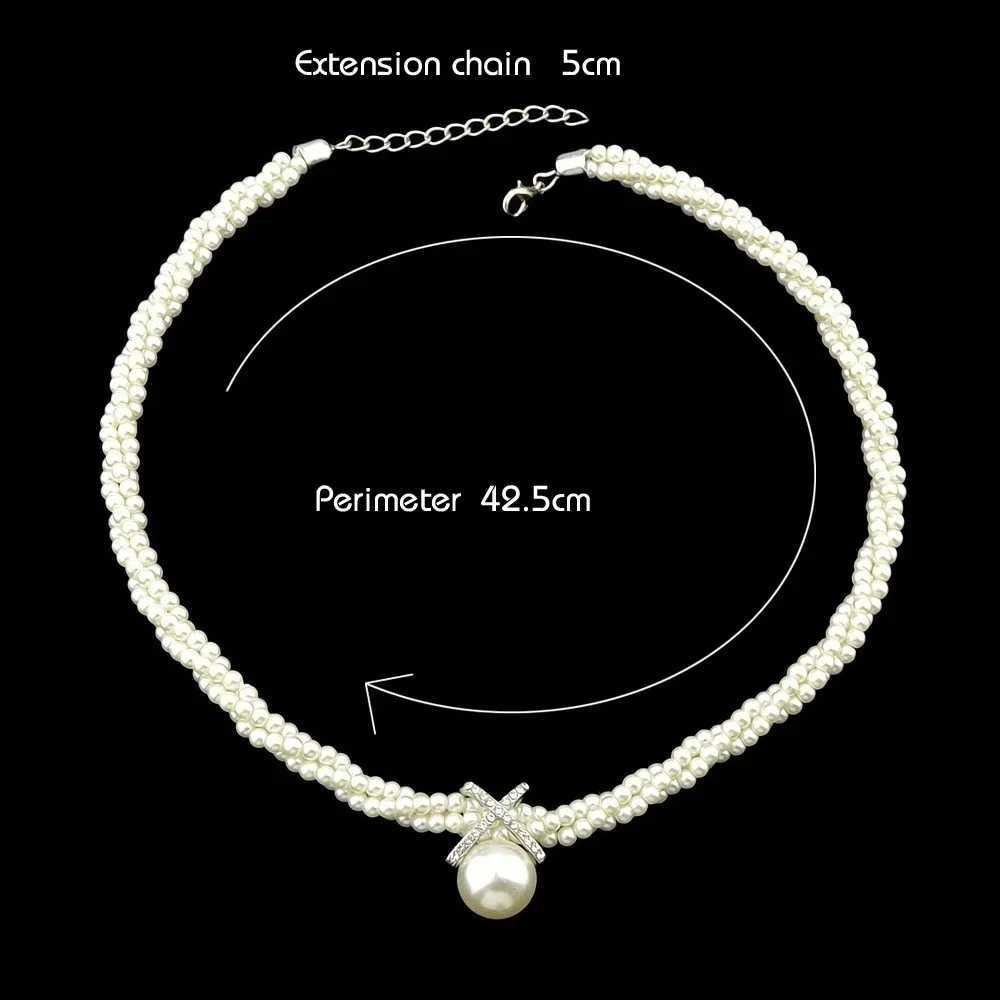 Delysia King Women Trendy Overlapping Three-layer Pearl Necklace Short Gentle Temperament Clavicle ChainX241009