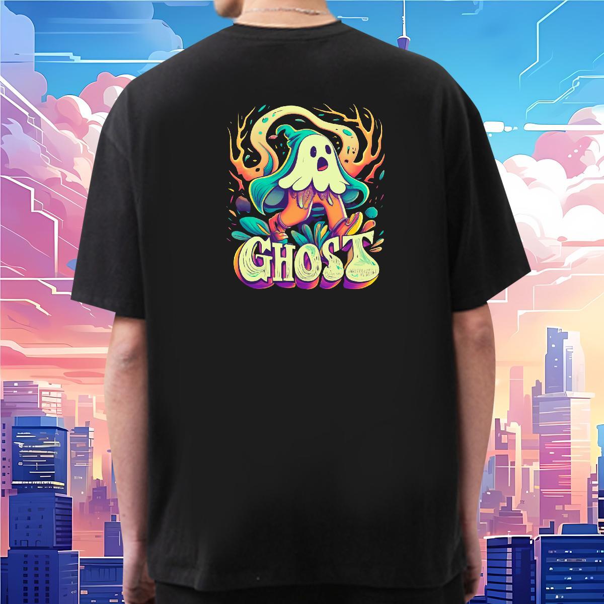 Cool Design T Shirt For Man 230g 100% Cotton skull Street Casual Cartoon Printing M-4XL Short Sleeve O-Neck Tshirts Fashion Casual Clothings