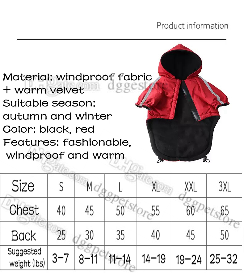 Soft and Warm Dogs Hoodie Designer Dog Apparel The Dog Face Coats Pet Winter Jacket Cold Weather Clothes for Yorkshire Poodle Shiba Inu French Bulldog