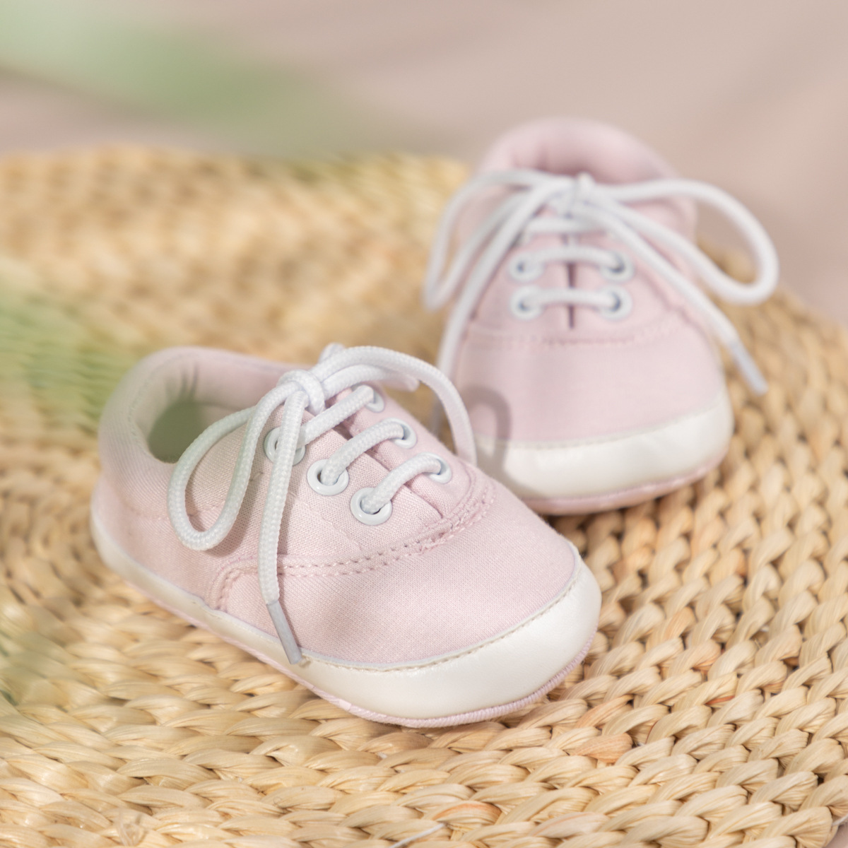 Baby Canvas Shoes Toddlers Boy Girl Sneakers Newborns Lace-up Anti-slip Sport First Walkers Happysteps Infant Crib Shoes