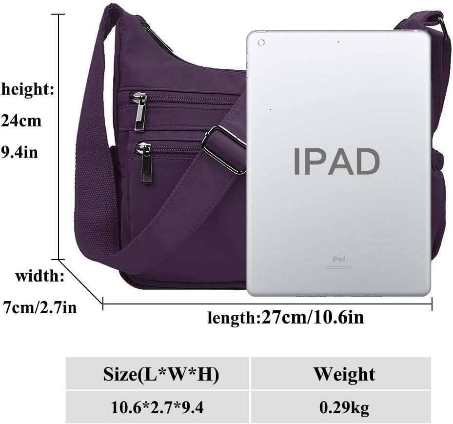 Crossbody Bags for Women RFID Lightweight Travel Shoulder Bag Waterproof Nylon purses and handbags Pocketbook