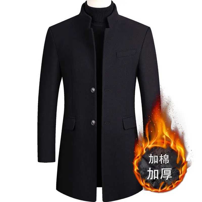 2023 new arrival winter warm wool overcoat thicked trench coat menHigh quality mens smart casual woolen jacketssize M-4XL LX241010