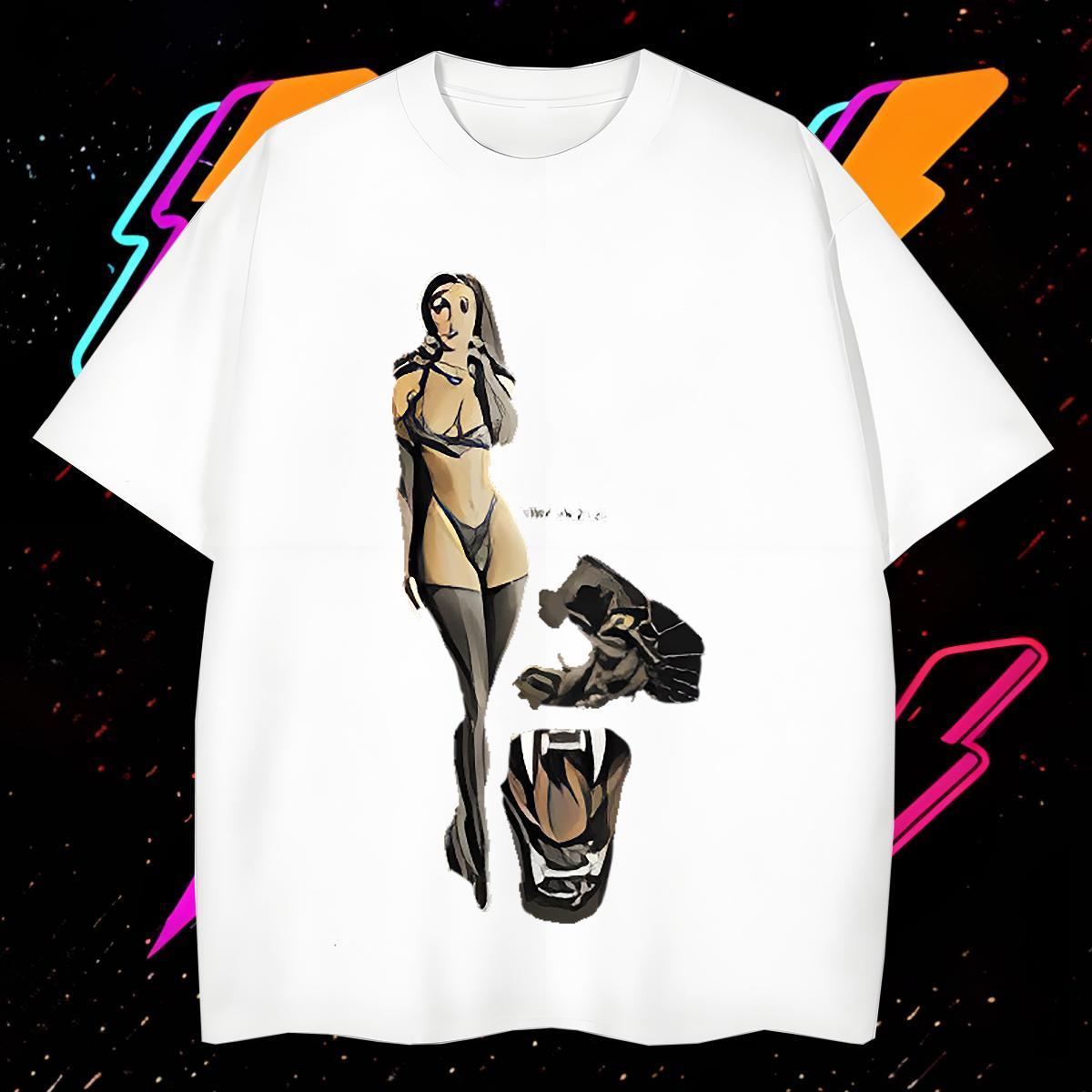 High Quality Mens T Shirts 230g Pure Cotton character Hip Hop Street Asian Size Crew Neck Breathable Men Tops Tees Fashion Tees Shirts