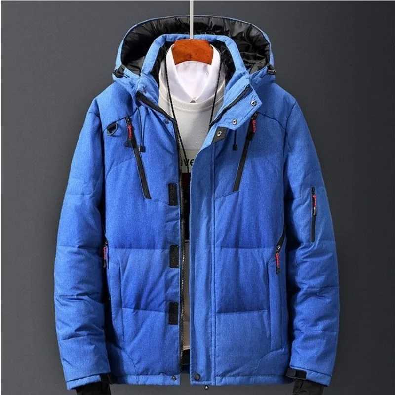 Men's Down Parkas 2024 New Men Down Jacket Winter Coat Short Loose Outdoor Parkas Thicken Hurricane Lamp Warm Outwear dent Trend Overcoat Y241009