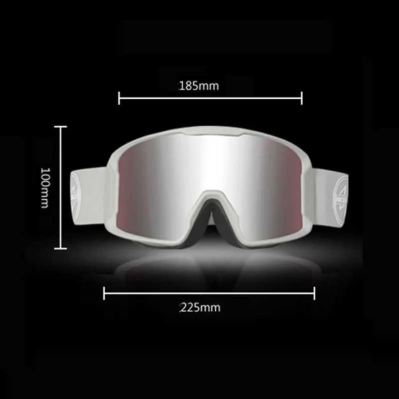 Mens new skiing glasses outdoor sports skis anti fog glasses winter bicycle installation double-layer goggles CL241010