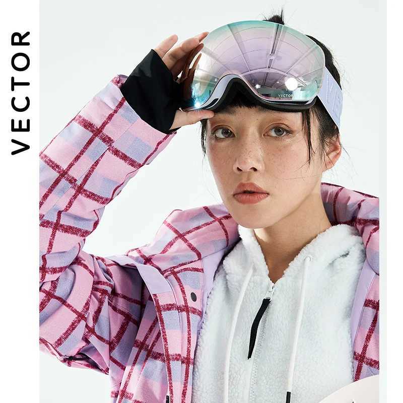 Interchangeable shoulder strap gift OTG ski goggles womens ski goggles UV400 snow protection goggles adult spherical CL241010