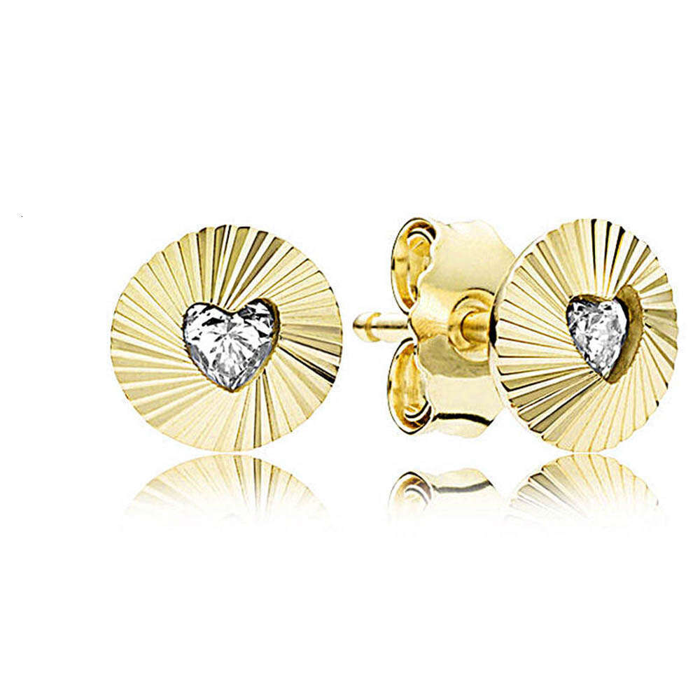 925 Sterling Silver Stud Earring Clear Sparking Crown Heart Teardrop Halo Earrings For Women Making Wedding Party Jewelry Gift designer earring