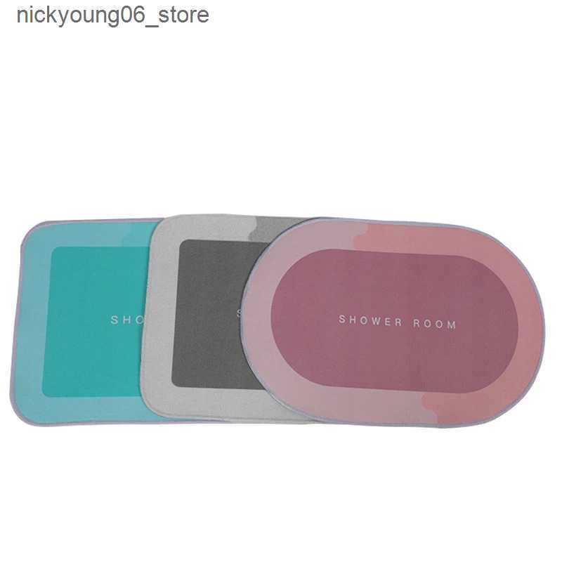 Non-Slip Bath Mats Super Absorbent Bath Mat Quick Drying Bathroom Rug Non-Slip Entrance Doormat Nappa Skin Floor Mats Toilet Carpet Home Decor L240910