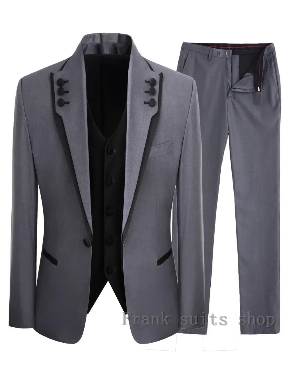 Formal Men Suits 3 Pieces Wedding Tuxedos Party Groom Costume Homme Best Man Suit New Arrival 2024 (Jacket + Pants)