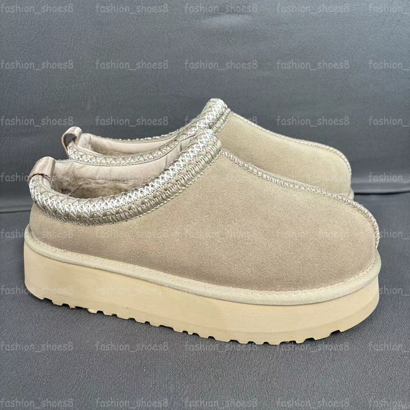 Designer Tazz Slippers Mustard Seed Chestnut Tasman Shoes Winter Boot Woman Man Ultra Mini Platform Boots Suede Leather Fur Slides Size 35-44