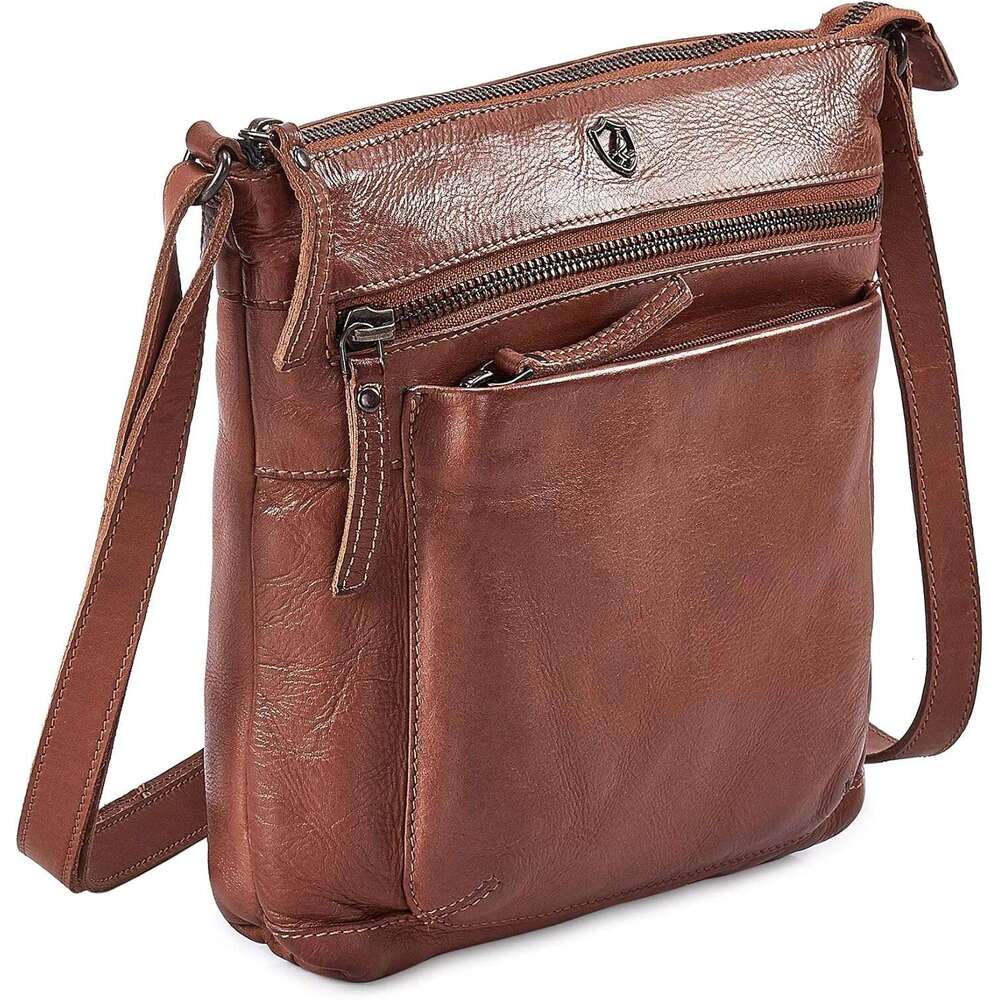 Real Leather Purse for Women Crossbody Bag Travel Shoulder Handbag Small Vintage Pocketbook