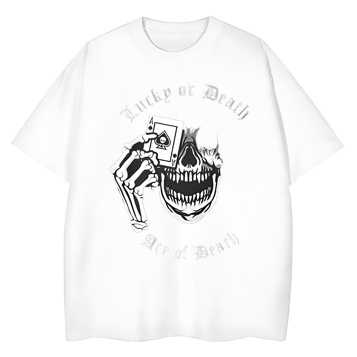 2024 DIY T Shirt For Woman 230g 100% Cotton Short Sleeve O-Neck Sports Casual playing card Couples T Shirts Female Custom Print Oversized Tops Tees