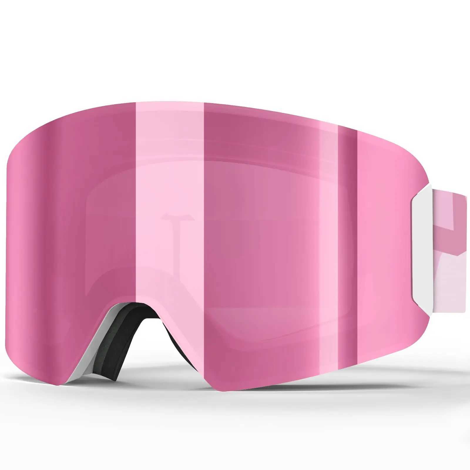 Findway childrens ski goggles OTG windproof ski goggles are suitable for children and girls aged 3-8 with 100% UV protection CL241010