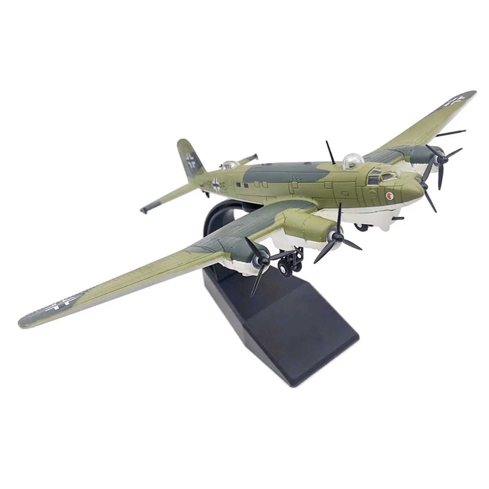 Exquisite Plane Model 1/144 German Airplane with Stand Decoration Diecast Alloy Fighter Model Toy for Home ModelXJ241010