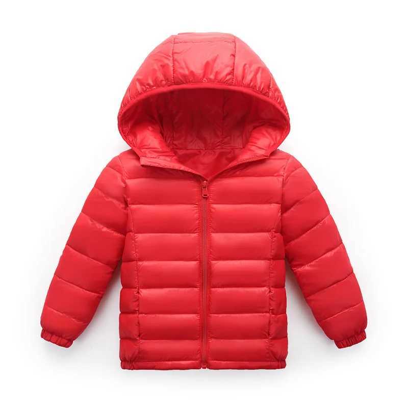 Down Coat 2-14Yrs NEW Fashion Girls Thin light clothes autumn Winter Cotton Jacket Sport s Outwear Children Warm Coat Boys clothing H241010