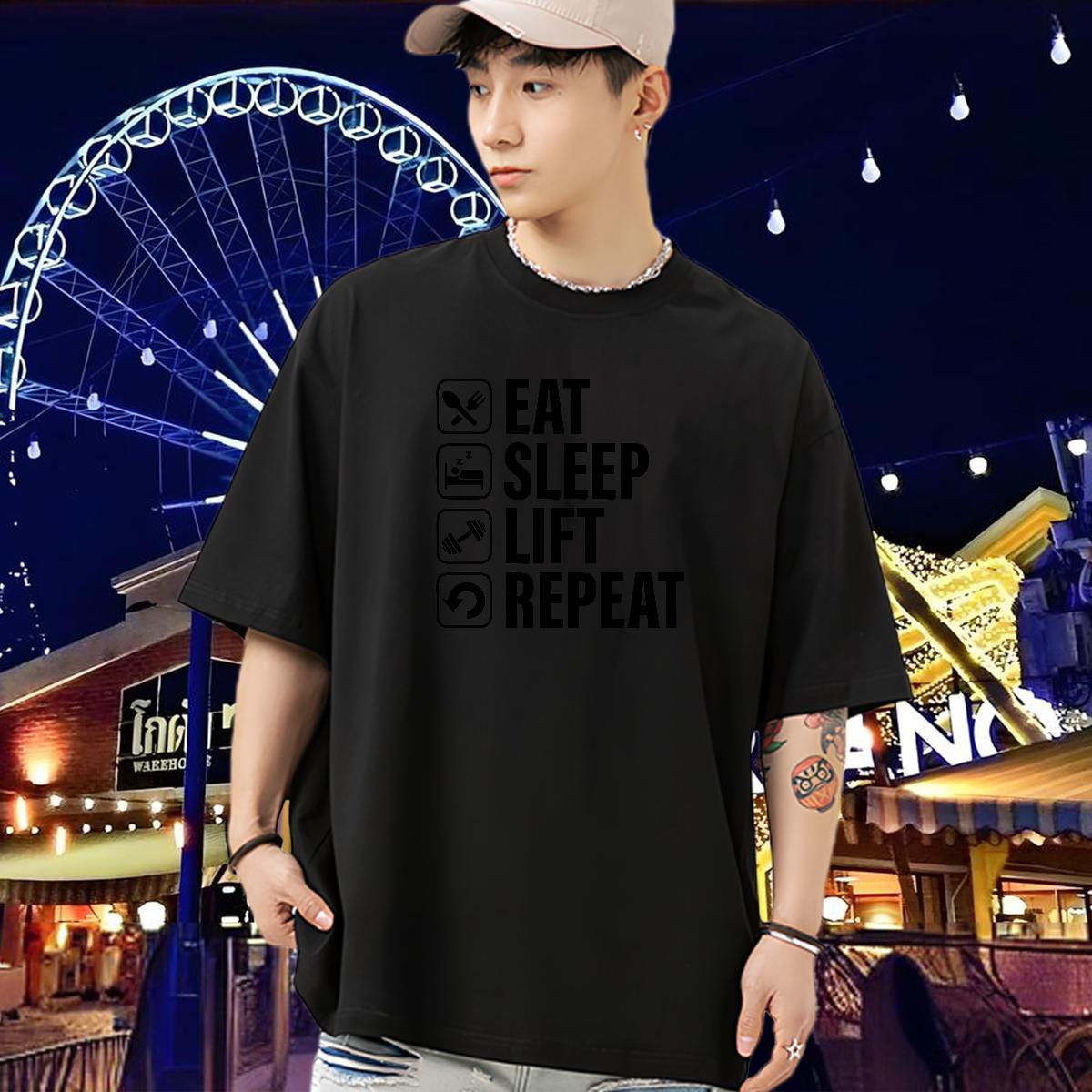 Popular Men T Shirts 230g Cotton letter Home Outdoor Floral Print Short Sleeve Soft Men Tees New Arrival Tees Shirts