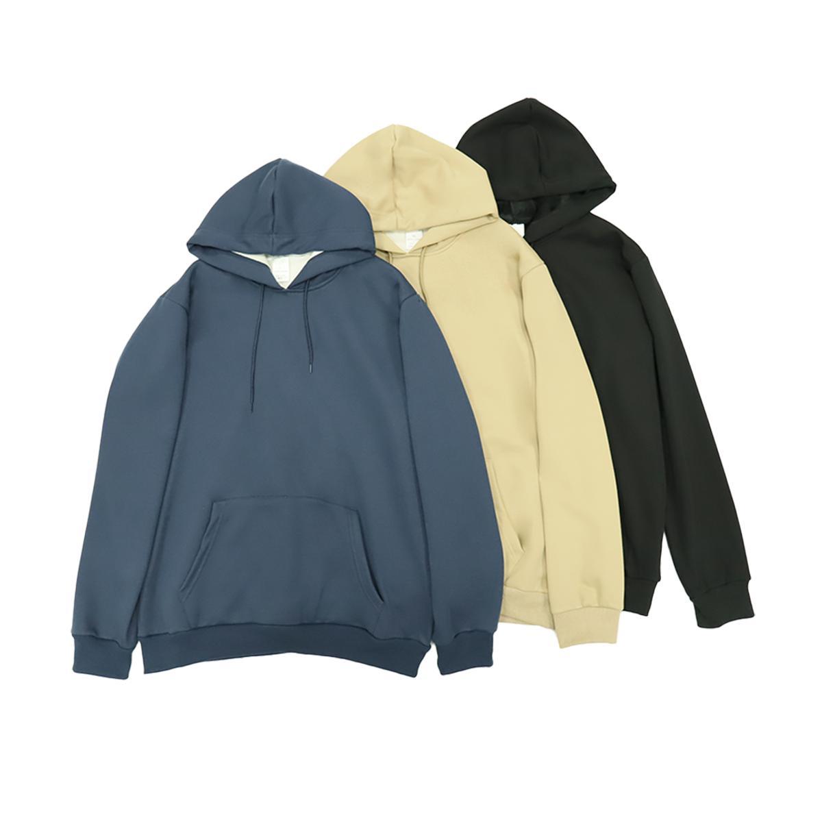 Fashion New Men's Hooded Sweatshirt Hooded Collar Breathable Soft Hoodie Pullover Oversized Tops Hip Hop Velvet Thick