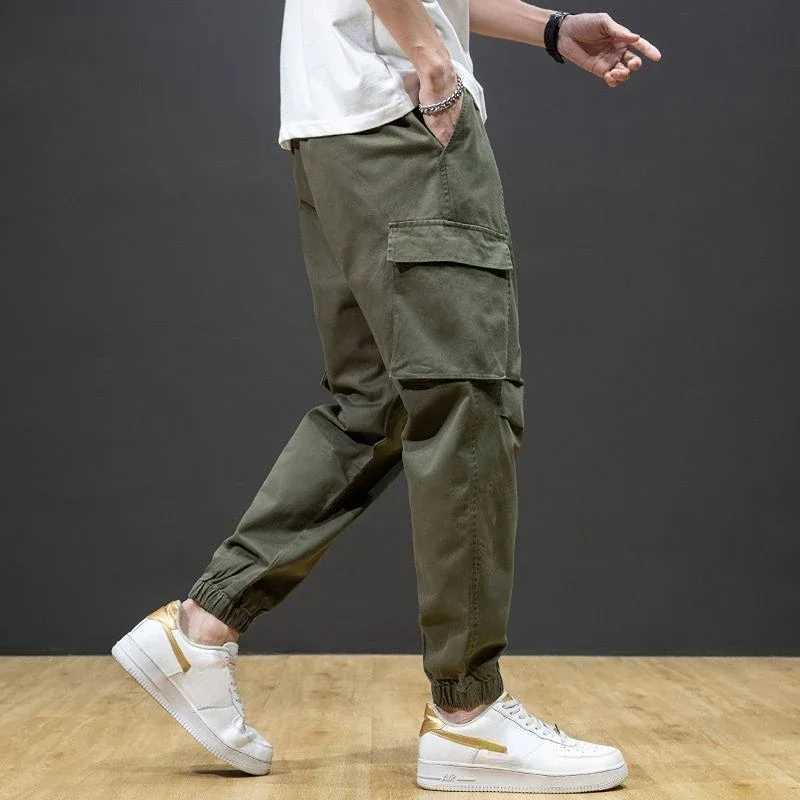 Mens cargo pants autumn black mens Trouser harem runner new large cotton spandex loose casual designer oversized cheap W241009