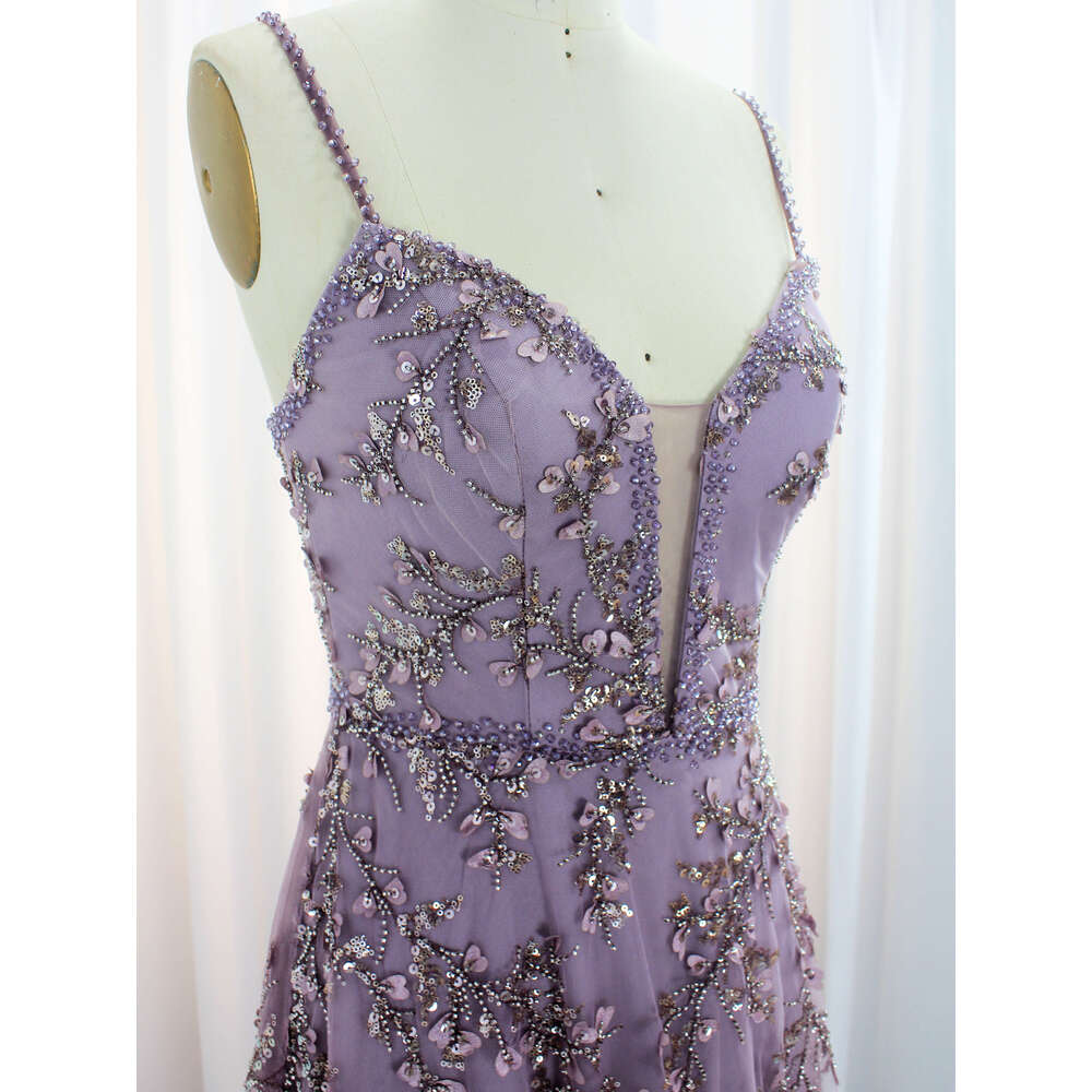 Hot Sale Lilac Sweetheart A e Bridesmaid Dress Beaded Sleeveless Formal Gowns 2024 For Women Party Prom Dress