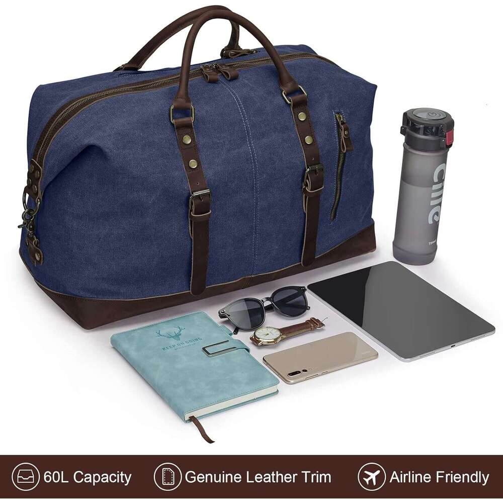 Duffle Travel Canvas Duffel Carry on Weekender Bag for Men