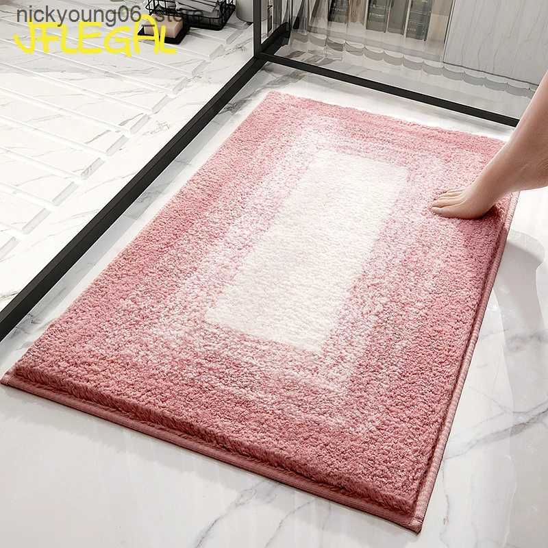 Non-Slip Bath Mats JFLEGAL Bathroom Rug Toilet Water Absorbent Mats Household Bathroom Bathroom Entrance Carpet Bath Non Slip Foot Mat 60x90cm L240910