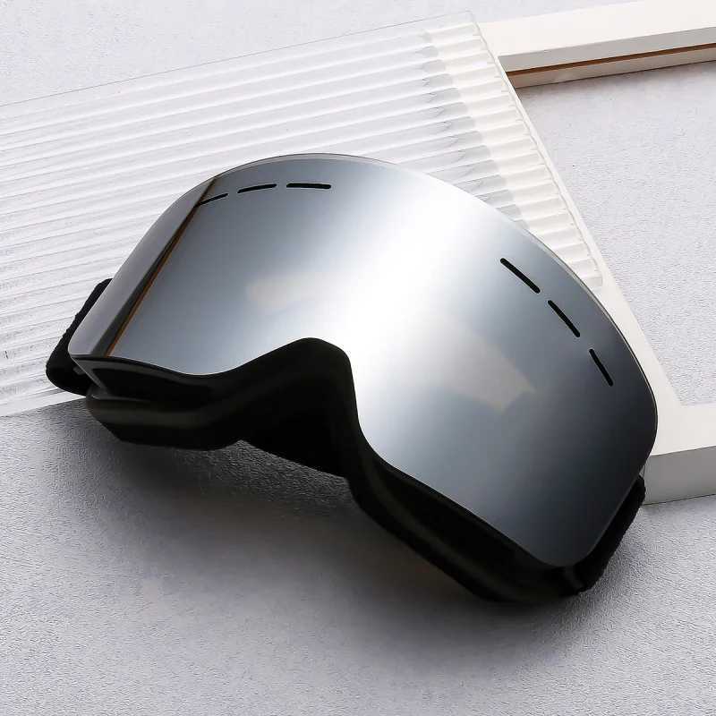 Double layer polarized anti fog cylindrical skiing goggles box set for outdoor installation with snow glass H305 CL241010