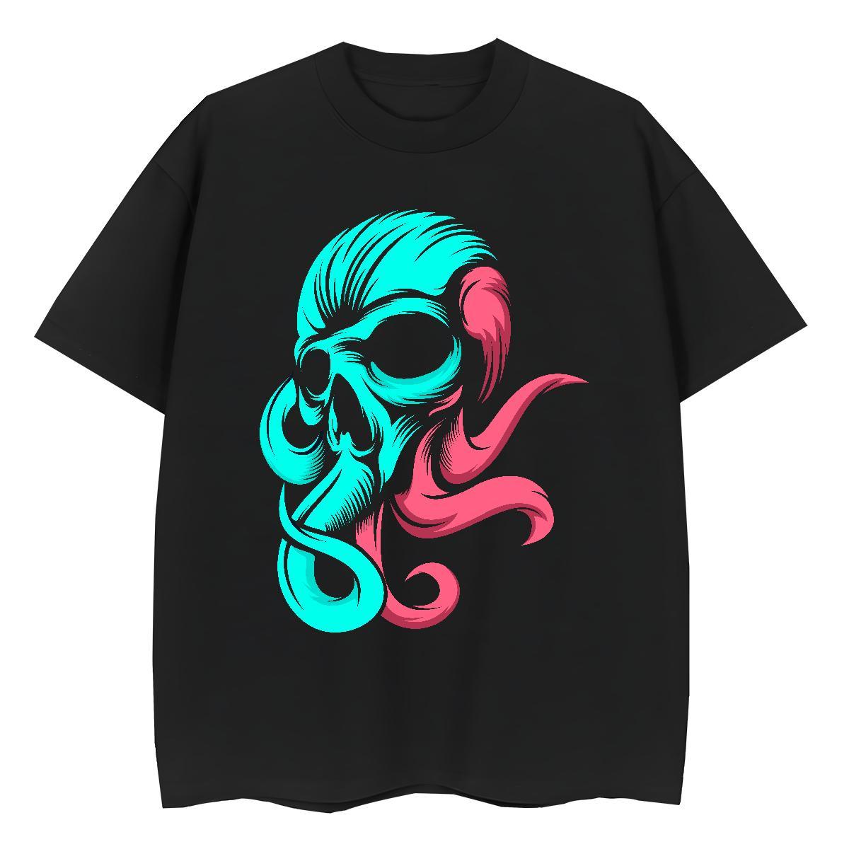 Stylist Woman T Shirts 230g Cotton Round Neck Short Sleeve Casual Sport skull Couples T Shirts Designer Plus Size Custom Top Shirts