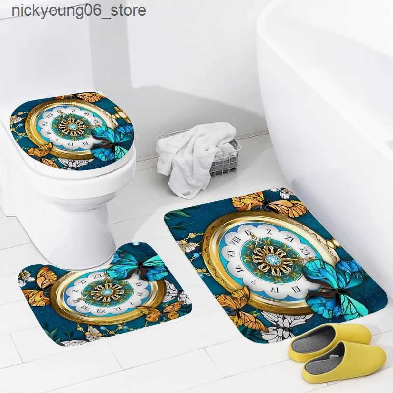 Non-Slip Bath Mats home bathroom floor mats Modern Nordic style Bath Foot mat modern bathroom accessories rug Toilet mat Bathtub anti-slip carpet L240