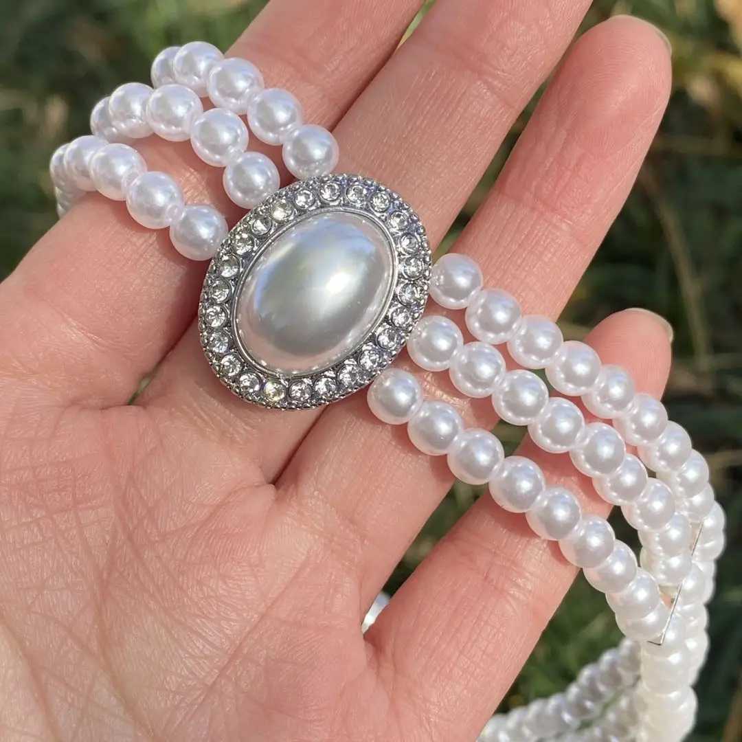 ZAKOL Luxury Vintage Three-layer Imitation Pearl Collar Choker Korean Fashion Necklace for Women Party Jewelry GiftX241009