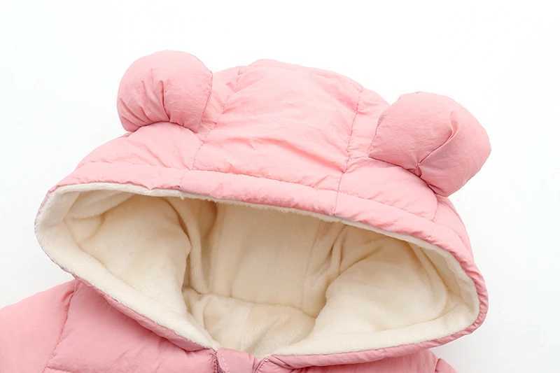 Down Coat Fashion Winter Baby Girl Clothes Hoodies Overalls Newborn Jumpsuit Baby s Snowsuit Snow Wear Boys Coats Children Clothing 2Y H241010
