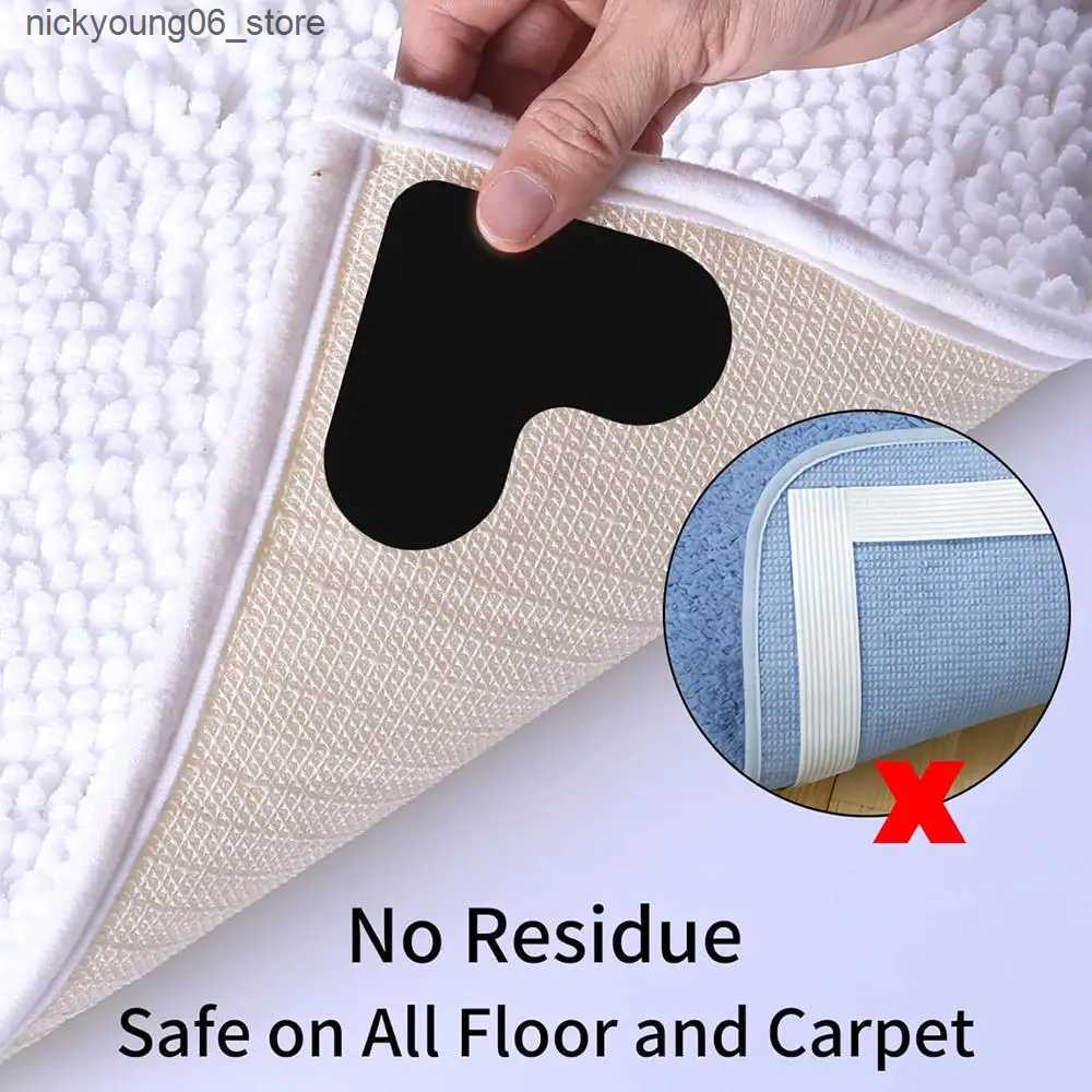 Non-Slip Bath Mats 4/12/24/32PCS Heart Shape Rug Gripper Double Sided Non-Slip Rug Pads Sticker Washable and Reusable Rugs Corner Tape L240910