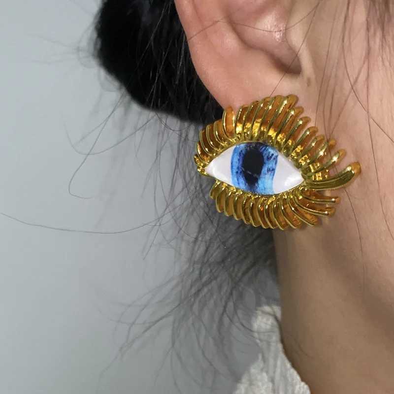 Dangle Chandelier Exaggerated Design Retro Eye Earrings Fashion Temperature Jewelry Women H241010