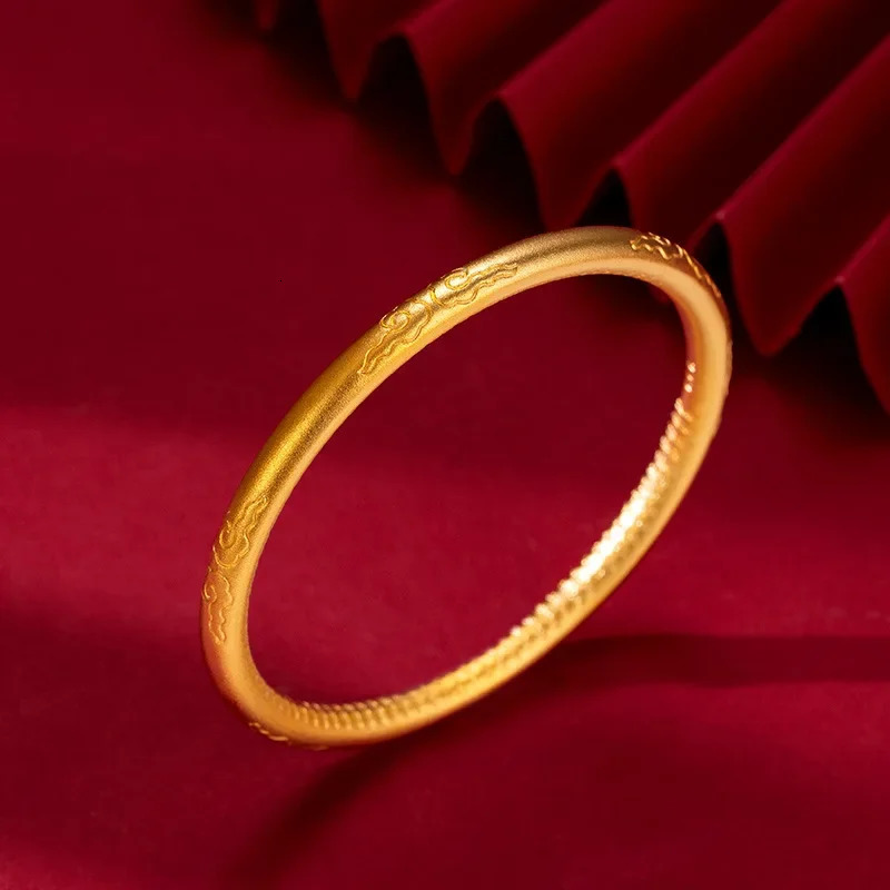 9999 real gold 24K yellow gold ancient legacy bracelet colorful clouds 240929
