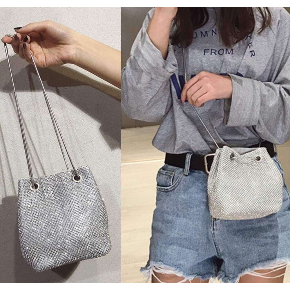 Full Rhie Bucket Bag, Bg Evening Bag Purse for Women