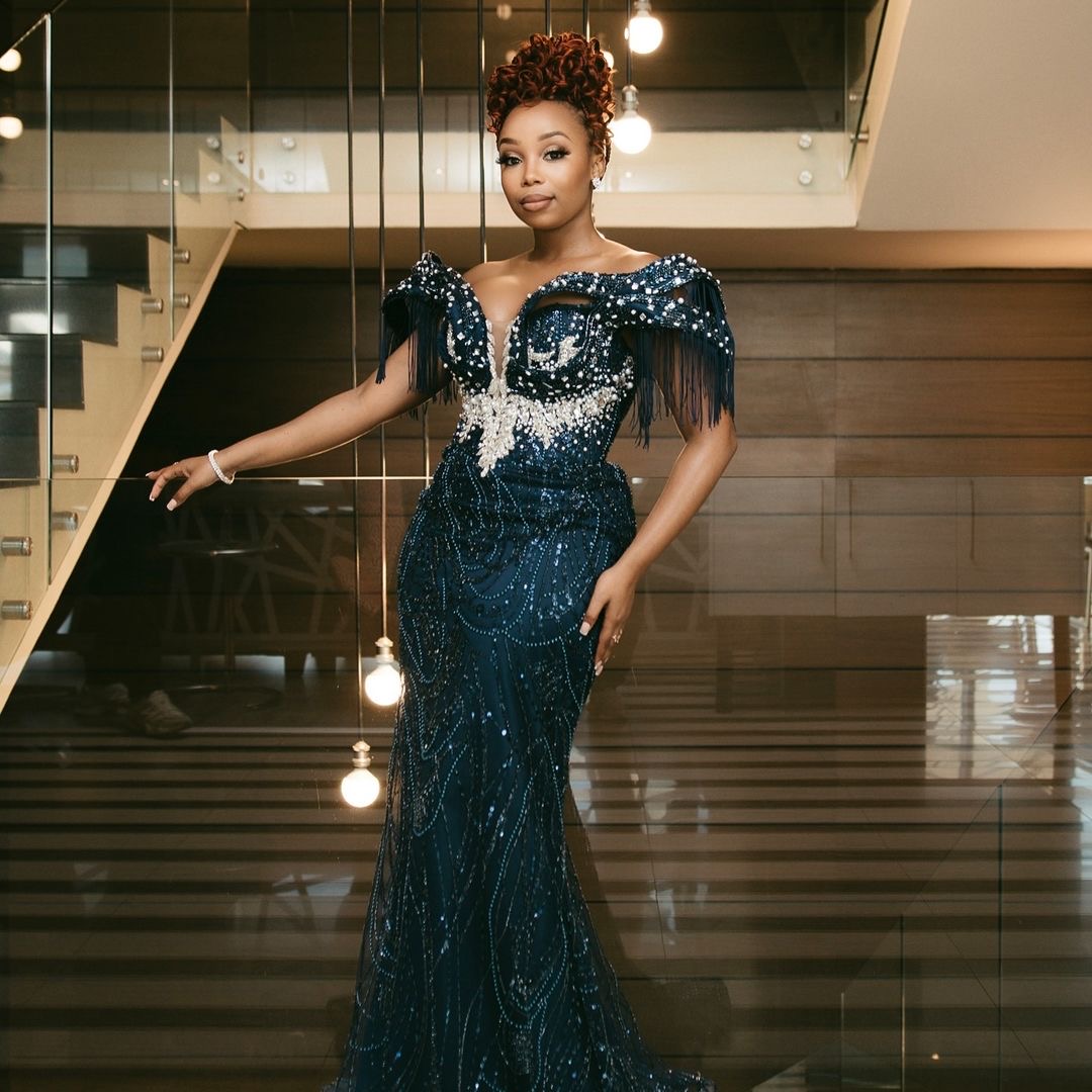 Aso Ebi 2024 Black Mermaid Prom Dresses Sequined Lace Rhinestones Tassels Evening Formal Party Second Reception Birthday Gowns Dress For Special Occas