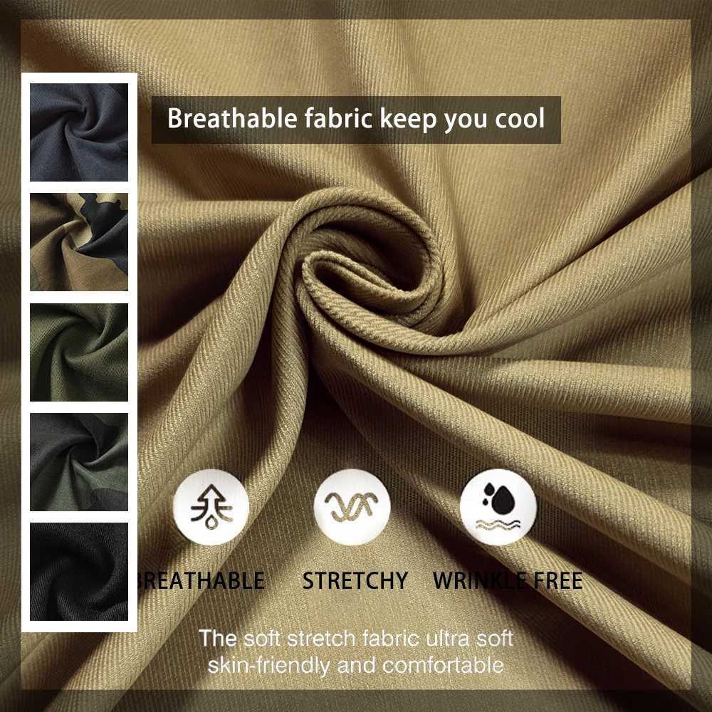 AKARMY tactical camouflage jogger outdoor tear resistant military casual loose mens sports pants made of pure cotton with multiple pockets W241009