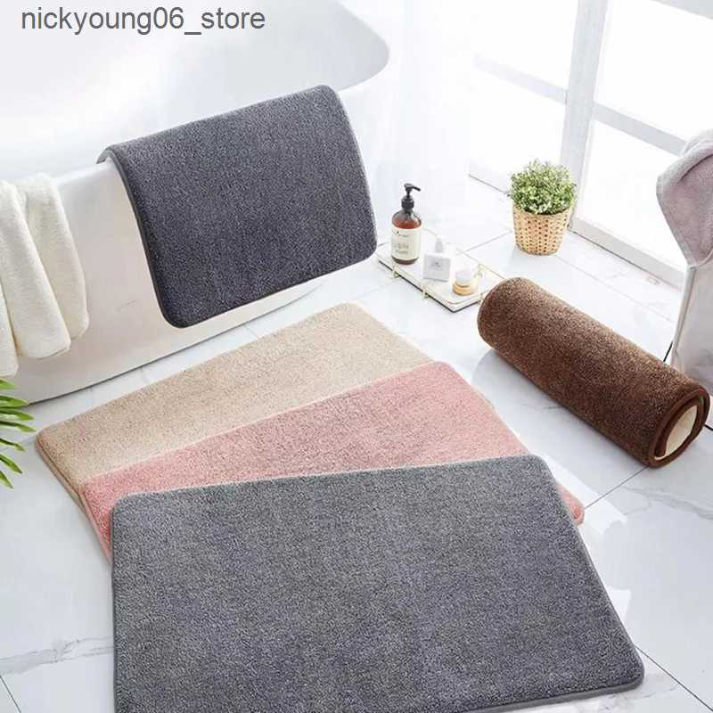 Non-Slip Bath Mats Super Absorbent Floor Mat Bath Mat Anti Slip Coral Velvet Bathroom Floor Mat Door Mat Memory Foam Non-Slip Super Soft Bath Mat L240