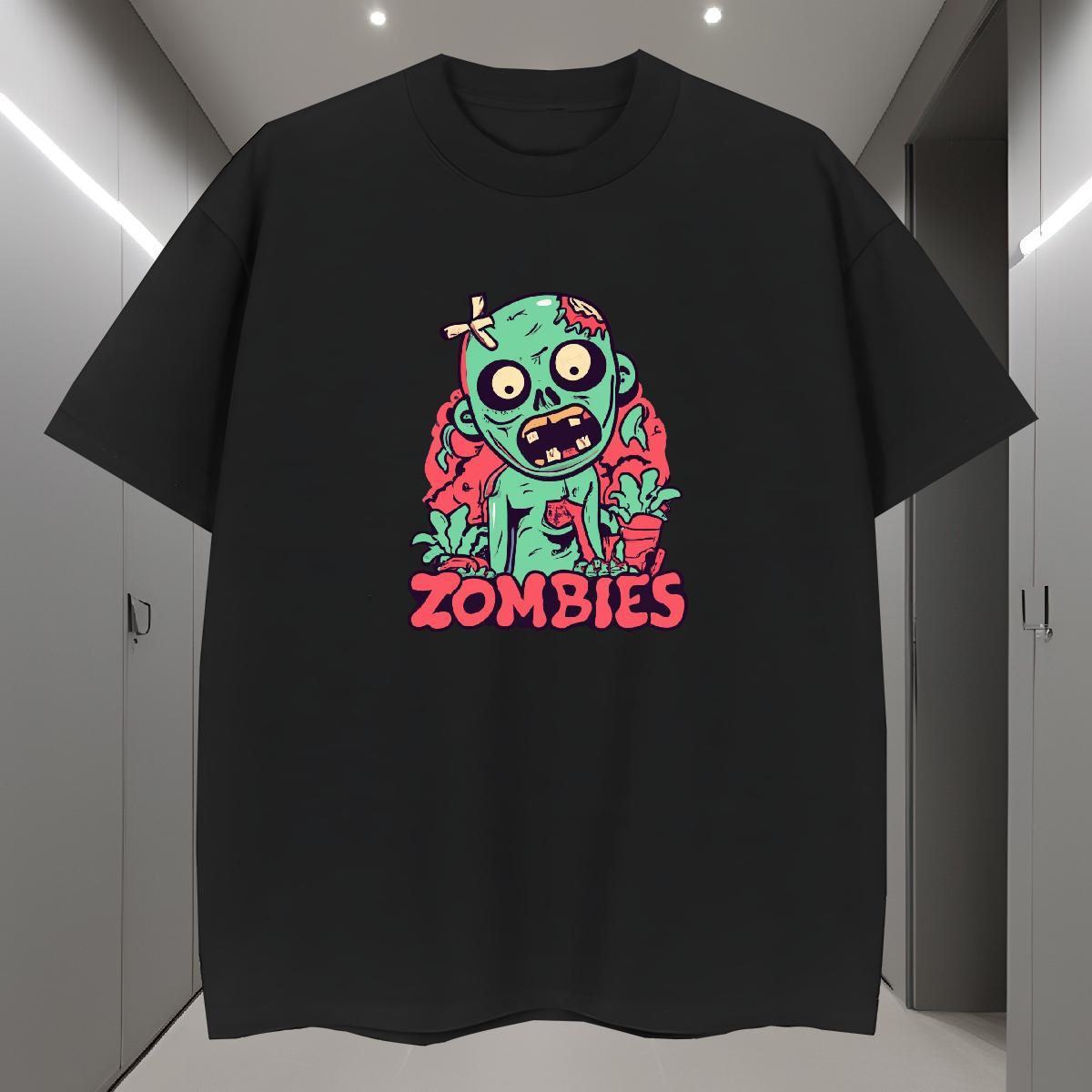 Soft Mens T Shirts 230g 100% Cotton skull Daily Wear Skull Breathable Short Sleeve Mens Tshirts New Tees