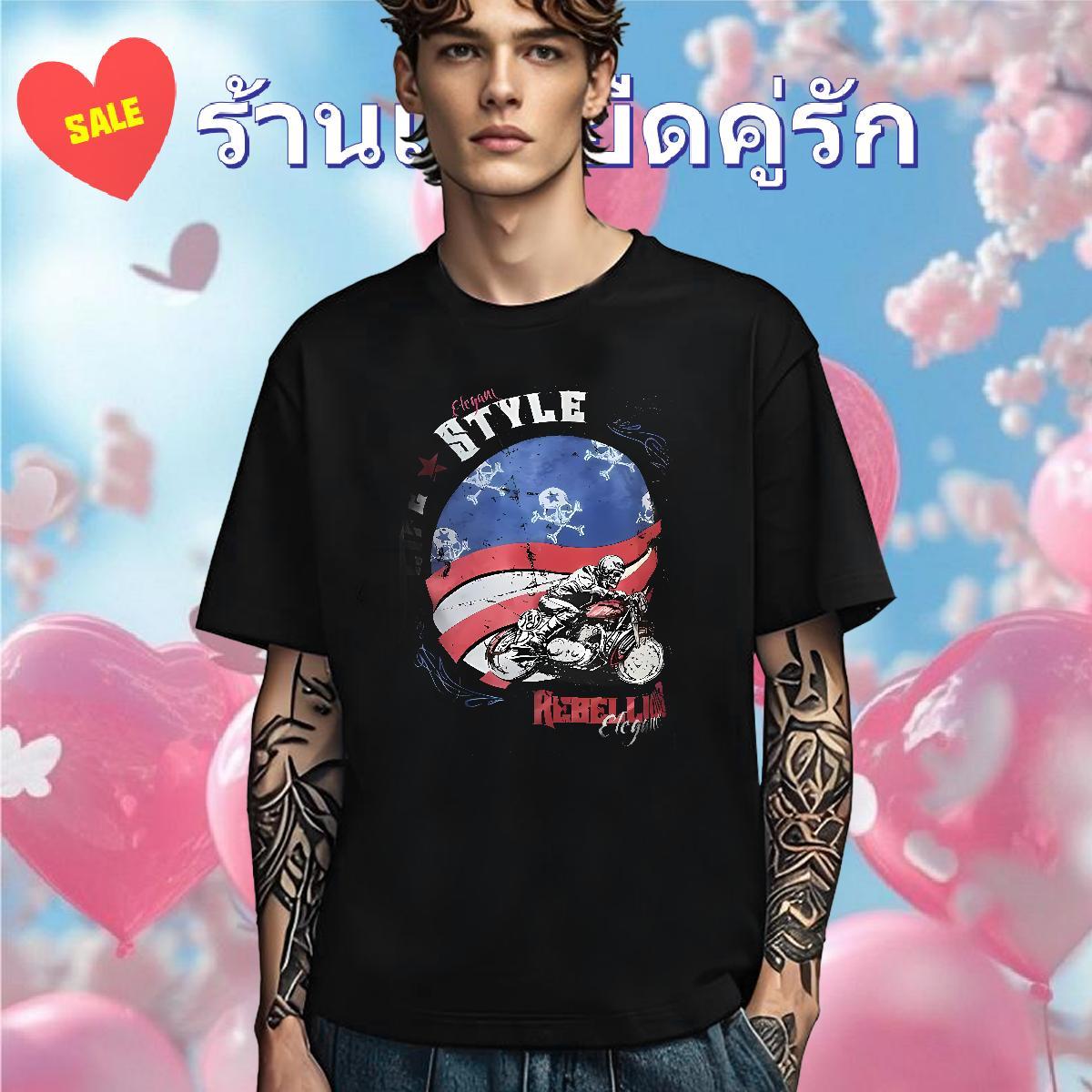 Soft T shirt 100% Cotton 230g skull Daily Outfit Anime Print Crew Neck Tshirt for Man Woman Custom Tops Shirt