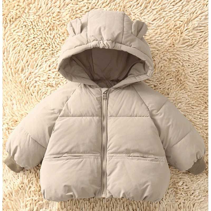 Down Coat Cold winter thick warm jacket childrens coat cotton coat plush thick coat suitable for Russian baby boys and girls cotton coat H241010