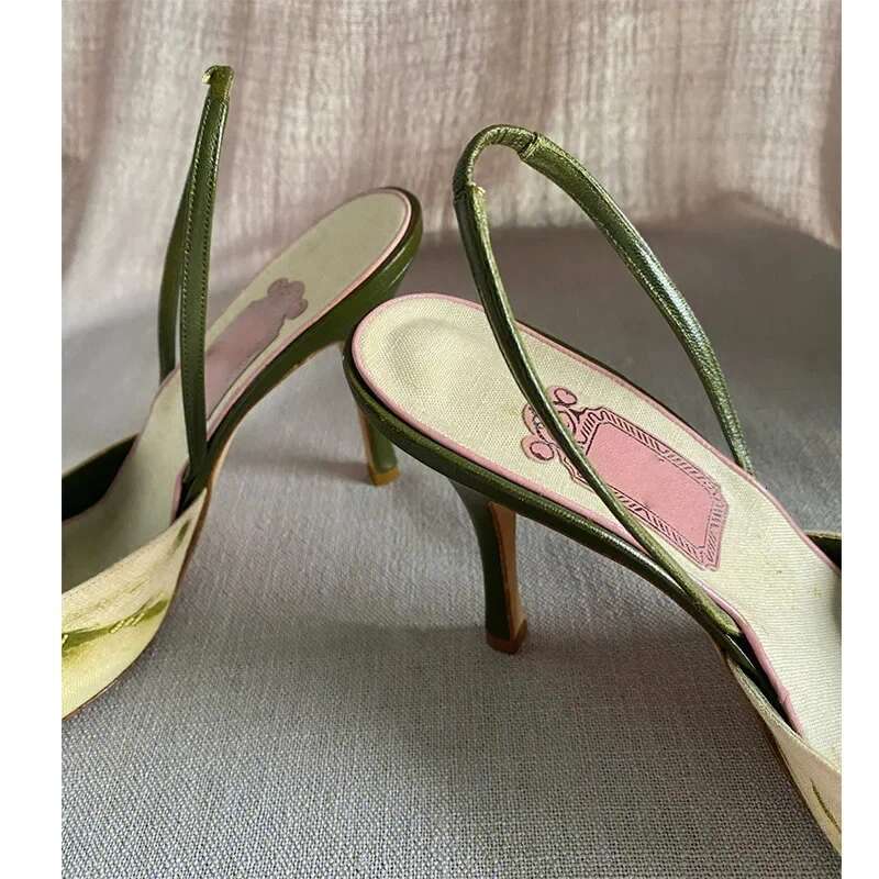 High Heels Shallow Sandals Pointed Toe wer Summer Fashion Gladiator Women Pumps Shoes Dress Party atillas Mujer