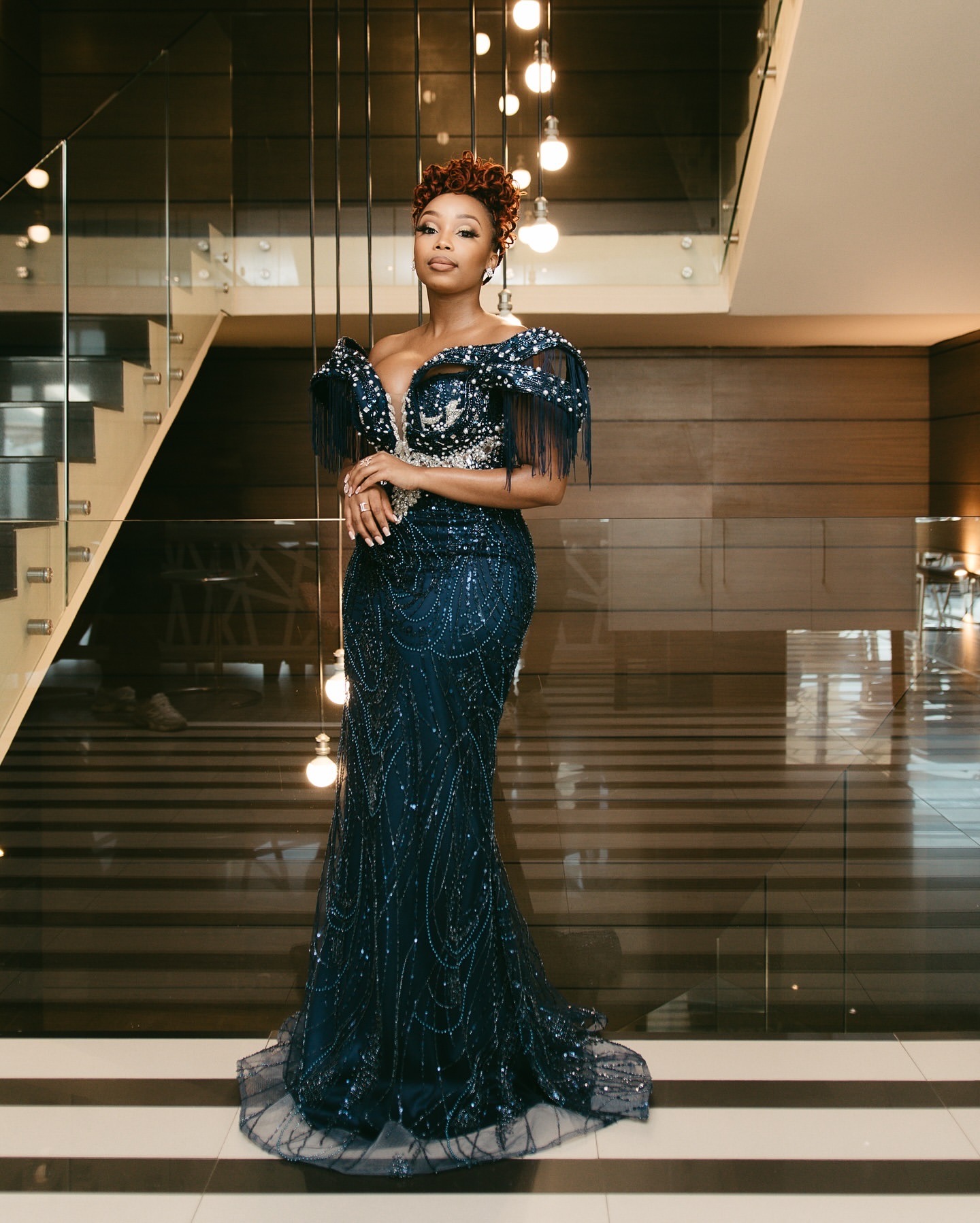 Aso Ebi 2024 Black Mermaid Prom Dresses Sequined Lace Rhinestones Tassels Evening Formal Party Second Reception Birthday Gowns Dress For Special Occas