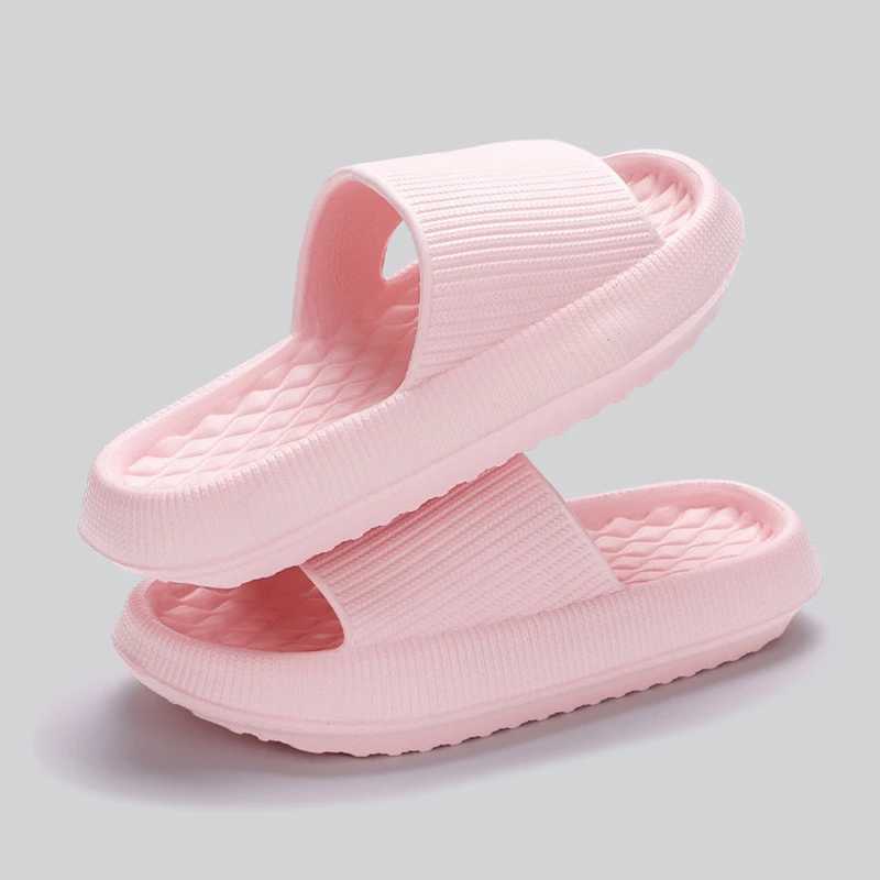 Eva Thick Platform Cloud Slippers Women Soft Sole Pillow Slides 2024 Summer Beach Sandals Woman N Slip Bathroom Home ShoesXJ250207