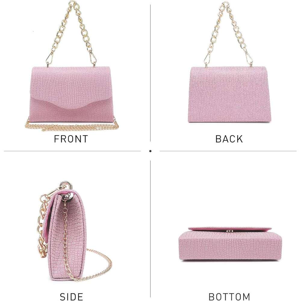 Women Sparkg Glitter Evening Handbag Top Handle Clutch Purse for Wedding Party Prom tail Bridal