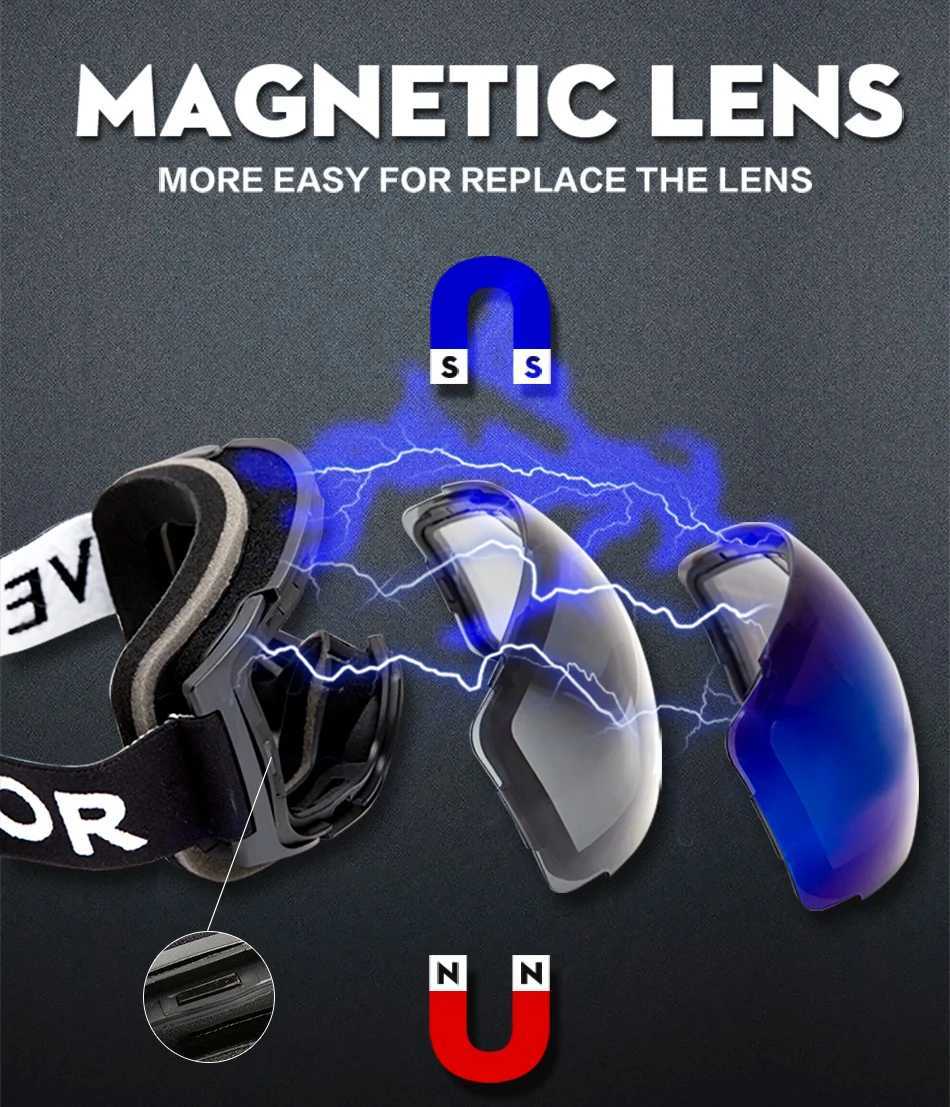 OTG Ski Goggles Snow Glasses Mens UV400 Anti fog Coating Ski Board Ski Board Womens Sunglasses Outdoor Winter Sports 2019 CL241010