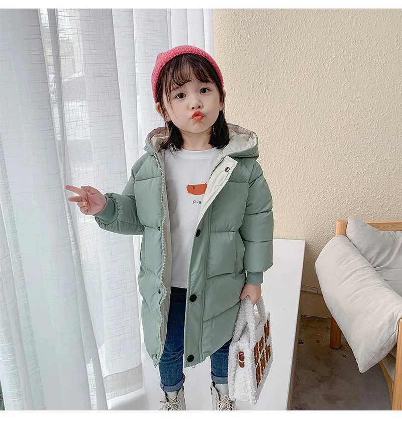 Down Coat Womens Jacket 4-12Y Thick Warm Fashion H241010