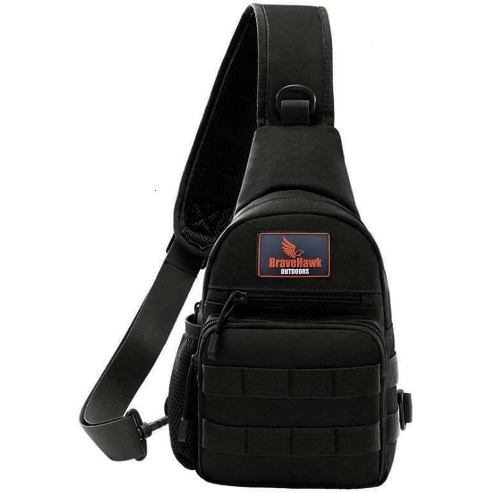 Sg Chest Bag, 900D Nylon Tactical MOLLE Compact Crossbody Hiking Cycg Pack
