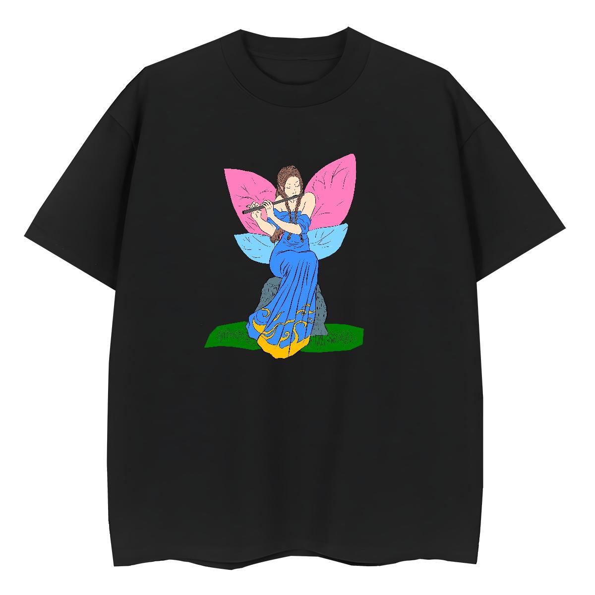 Fashion New T-Shirts 230g Cotton Crew Neck Breathable Casual Sport portrait Unisex Tshirts Free Shipping Oversized L-4XL Tops