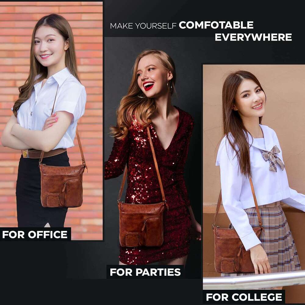 Leather Crossbody Bags Women Trendy Shoulder Sg Purses Ladies Handbags Mothers Day - Gifts For Her