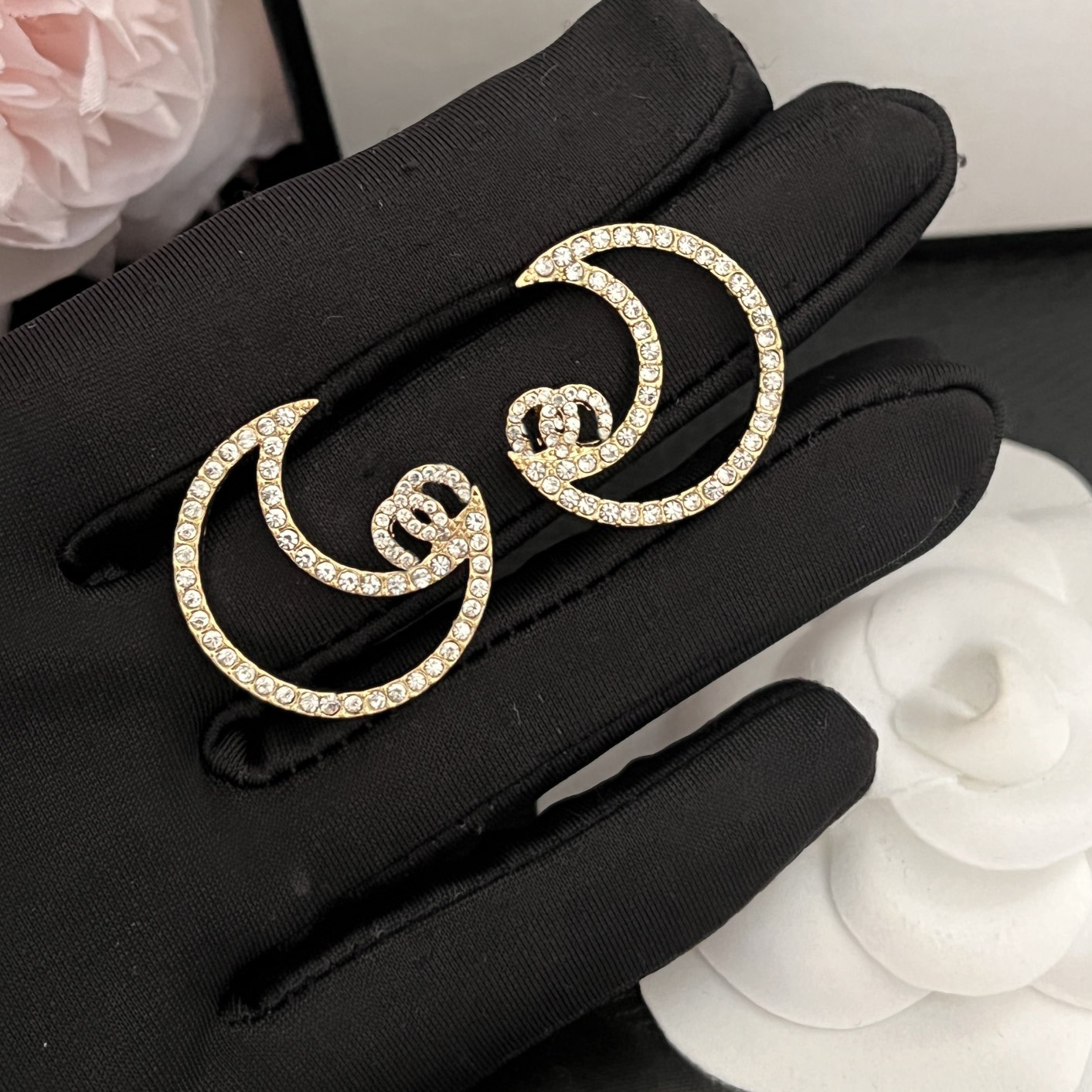 Simple 925 Silver Earrings Geometry Stainless Steel Cross Stud Round Pattern Crystal Rhinestone Pearl Earring Charm Womens Wedding Party Jewerlry Christmas Gifts